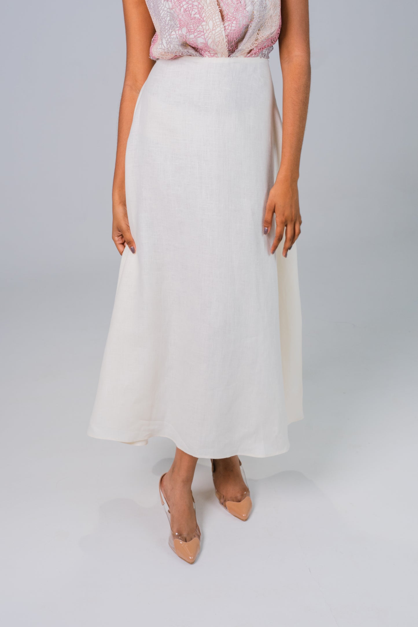 Vestido Zaray de marfil rosado - Giustiv