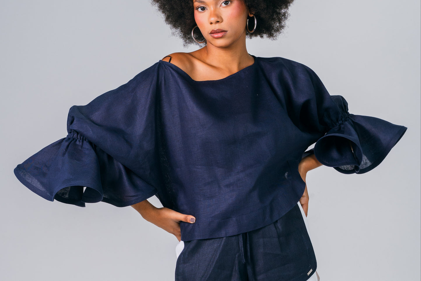 Blusa Boleros - Azul Marino - Giustiv