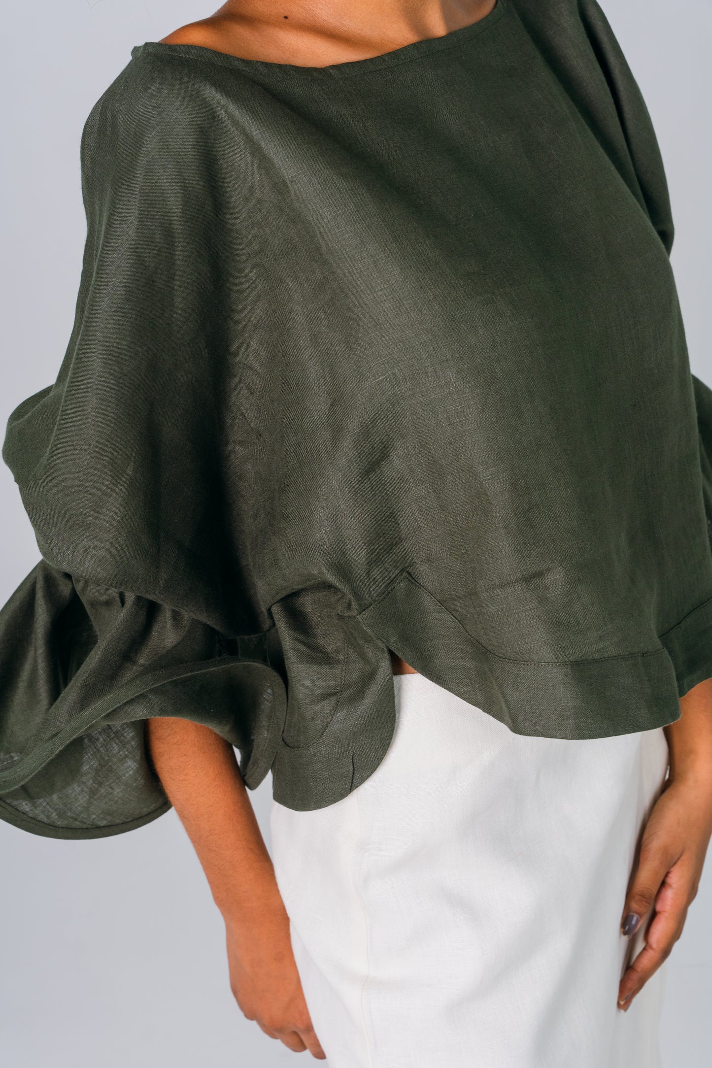 Blusa marga corrida con puños de Bolero - Giustiv