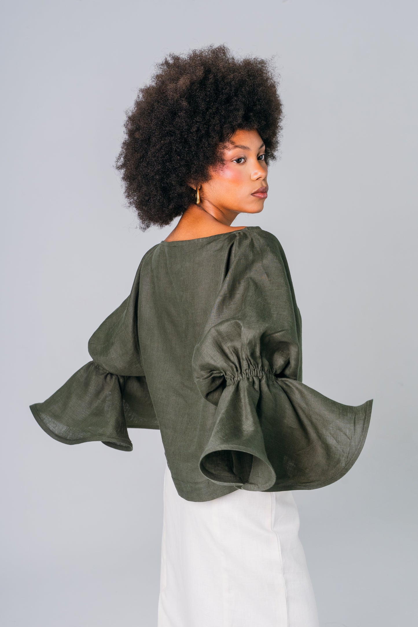 Blusa marga corrida con puños de Bolero - Giustiv