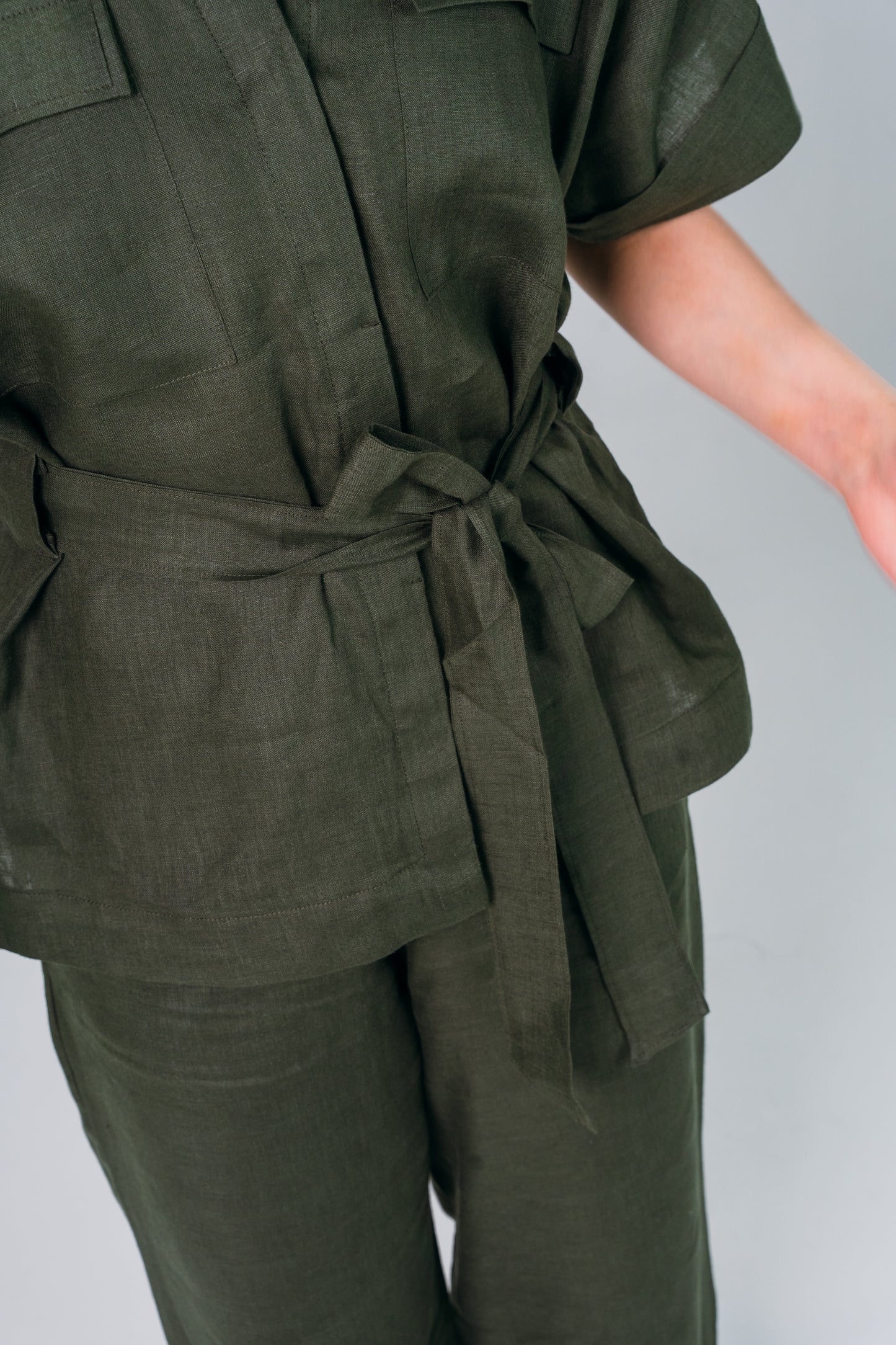 Blusón Lino Zaron Oliva - Giustiv