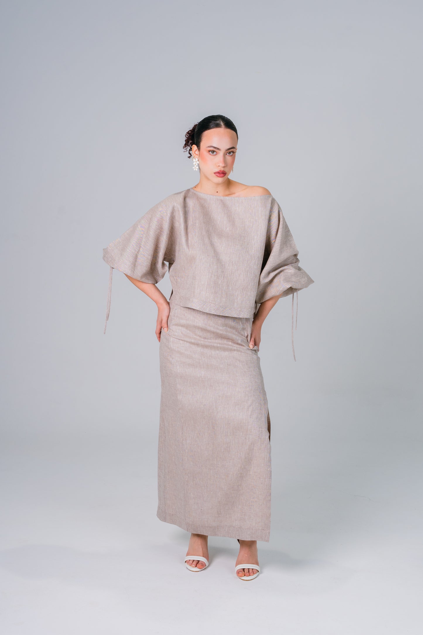 Falda Francesa color Avena - Giustiv