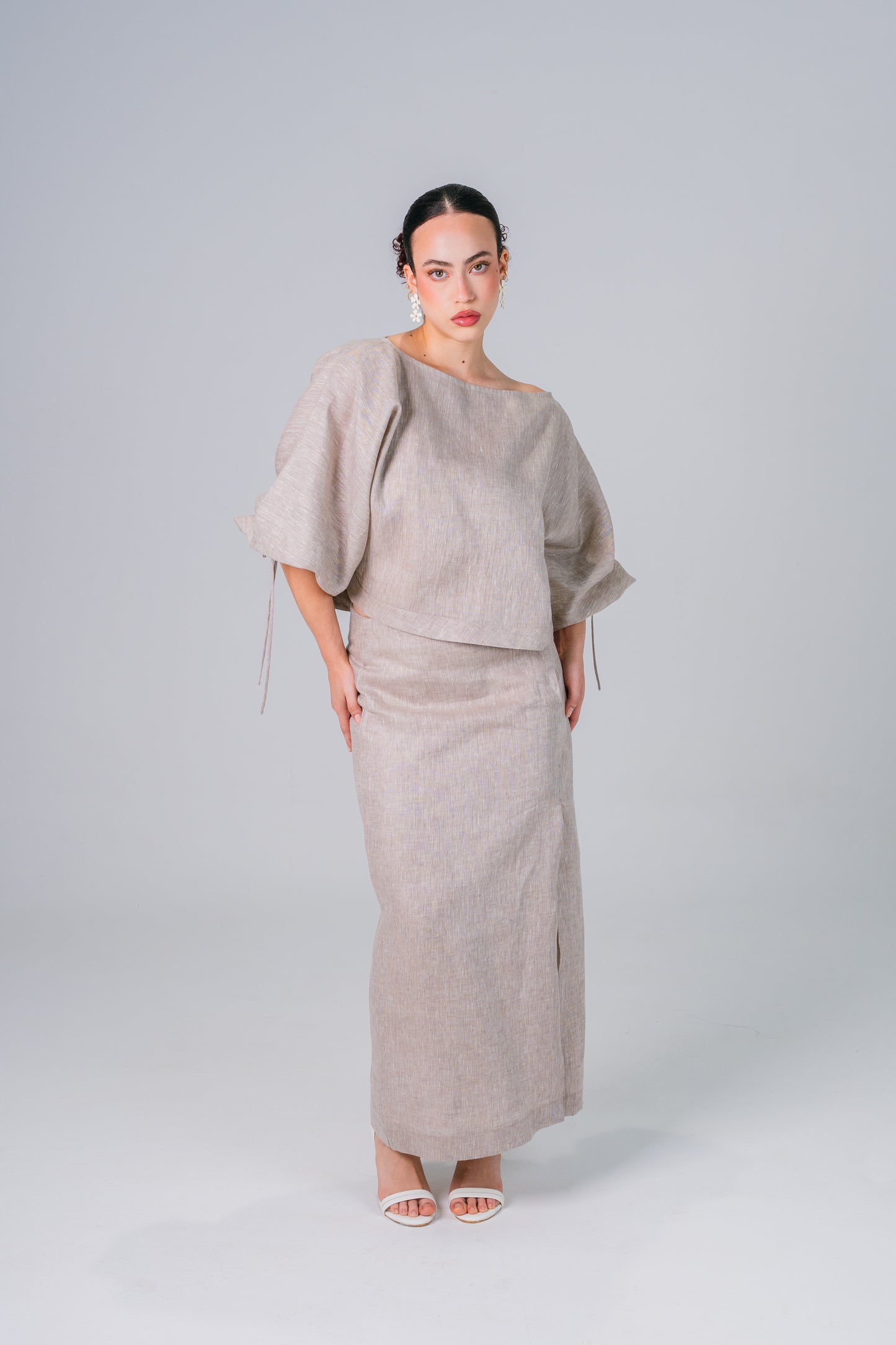 Falda Francesa color Avena - Giustiv