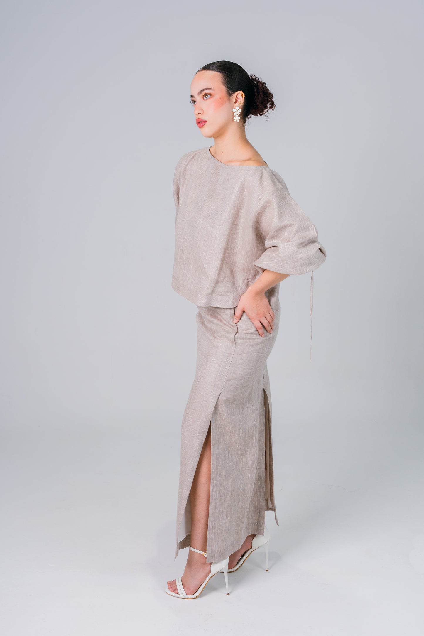 Falda Francesa color Avena - Giustiv