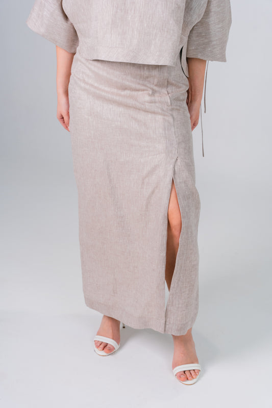 Falda Francesa color Avena - Giustiv