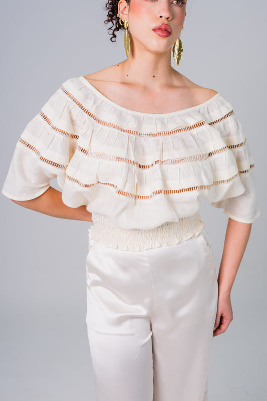 Blusa Lino Española - Giustiv