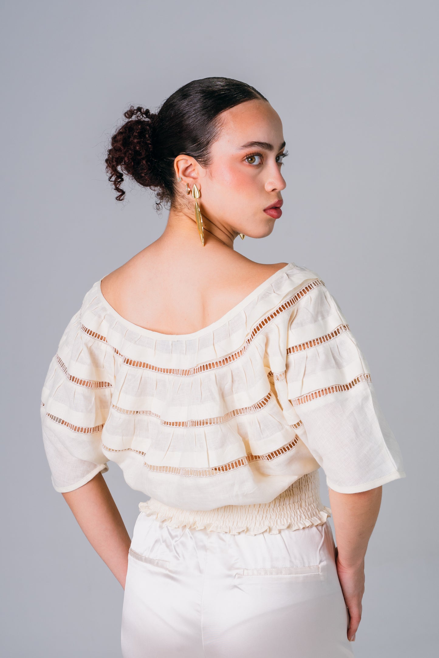 Blusa Lino Española - Giustiv